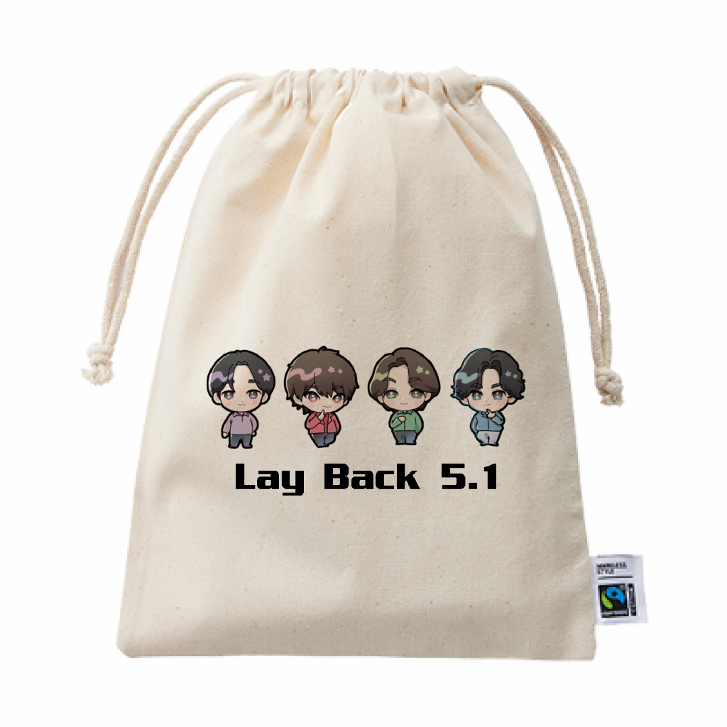 Lay Back 5.1　巾着ポーチ